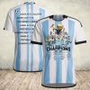 Argentina Champions Fifa World Cup 2022 Signature T-Shirt