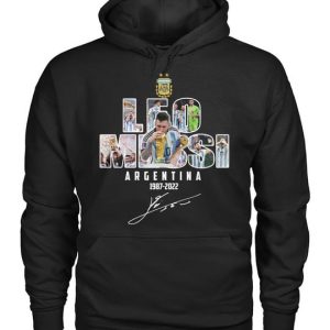 Leo Messi Argentina 1987 – 2022 Signature T-Shirt