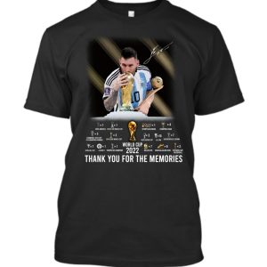 Lionel Messi World Cup 2022 Thank You For The Memories T-Shirt