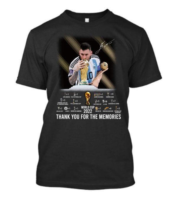 Lionel Messi World Cup 2022 Thank You For The Memories T-Shirt