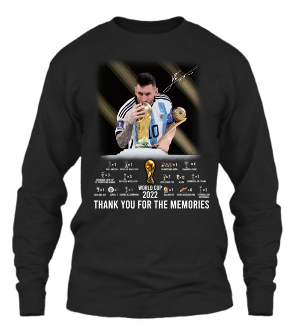 Lionel Messi World Cup 2022 Thank You For The Memories T-Shirt