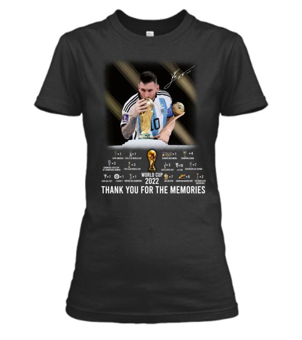 Lionel Messi World Cup 2022 Thank You For The Memories T-Shirt