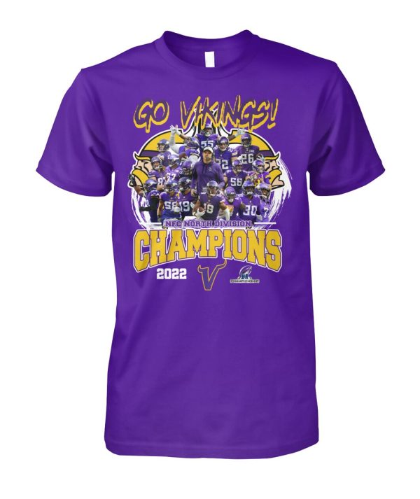 Go Vikings NFC North Divison Champions 2022 T-Shirt