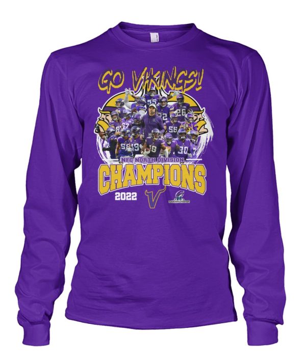 Go Vikings NFC North Divison Champions 2022 T-Shirt