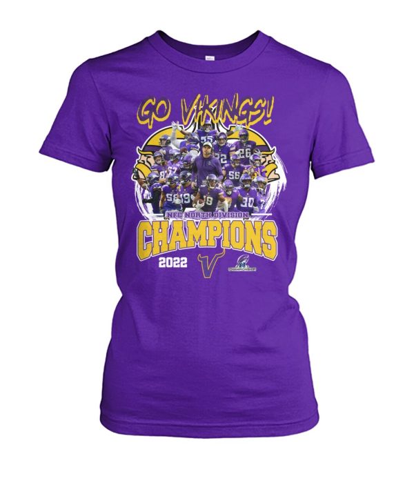 Go Vikings NFC North Divison Champions 2022 T-Shirt