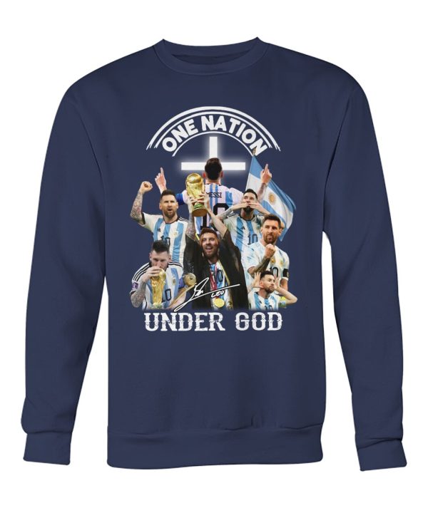 One Nation Leo Messi Under God Unisex T-Shirt