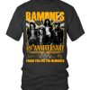 Ramones 49 Years Of 1974 – 2023 Thank You For The Memories T-Shirt