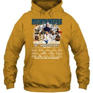 West Virginia Mountaineers 68th Anniversary 1955 – 2023 Thank You For The Memories T-Shirt