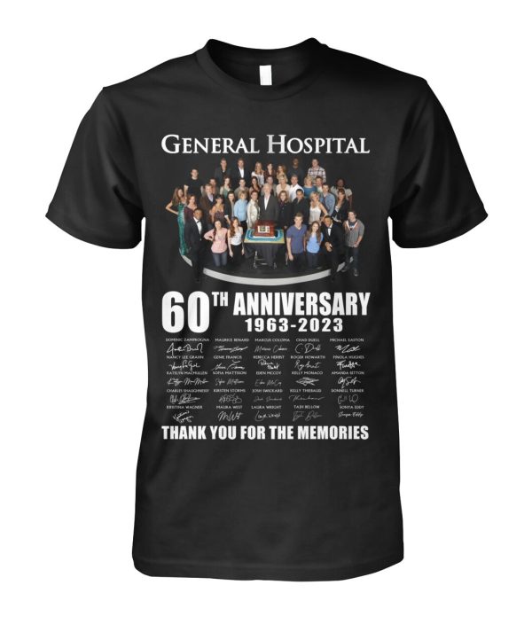 General Hospital 60th Anniversary 1963 – 2023 Thank You For The Memories T-Shirt