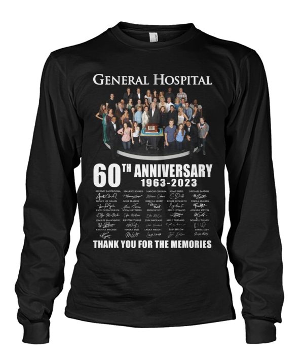 General Hospital 60th Anniversary 1963 – 2023 Thank You For The Memories T-Shirt