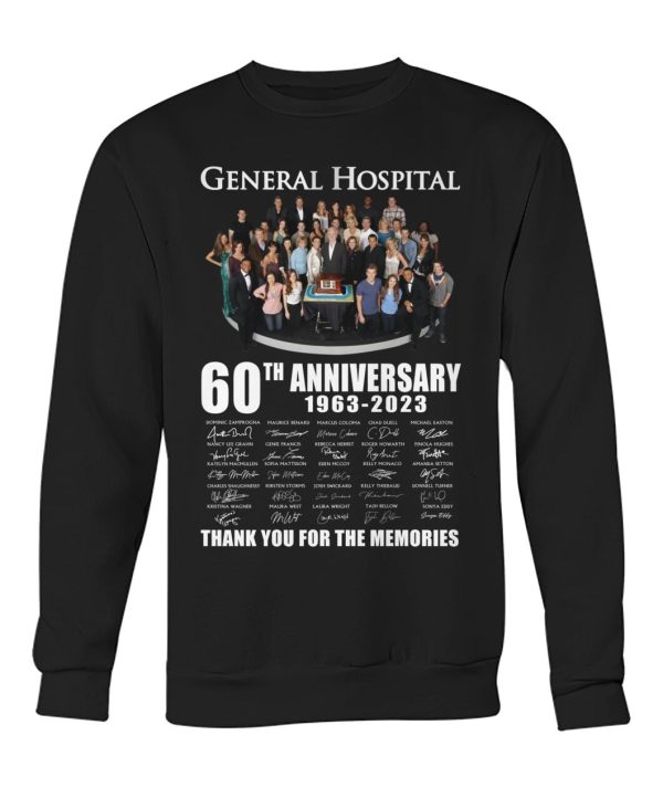 General Hospital 60th Anniversary 1963 – 2023 Thank You For The Memories T-Shirt