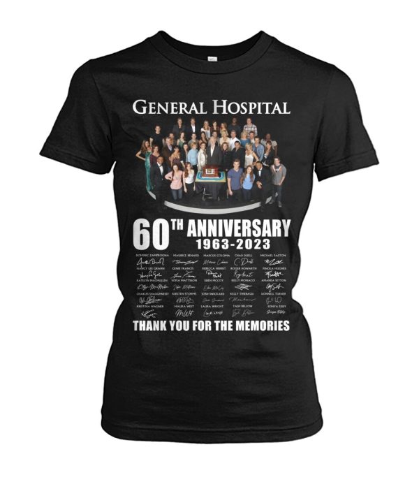 General Hospital 60th Anniversary 1963 – 2023 Thank You For The Memories T-Shirt