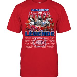 Canadiens De Montreal Legende Thank You For The Memories T-Shirt