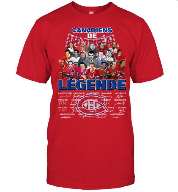 Canadiens De Montreal Legende Thank You For The Memories T-Shirt