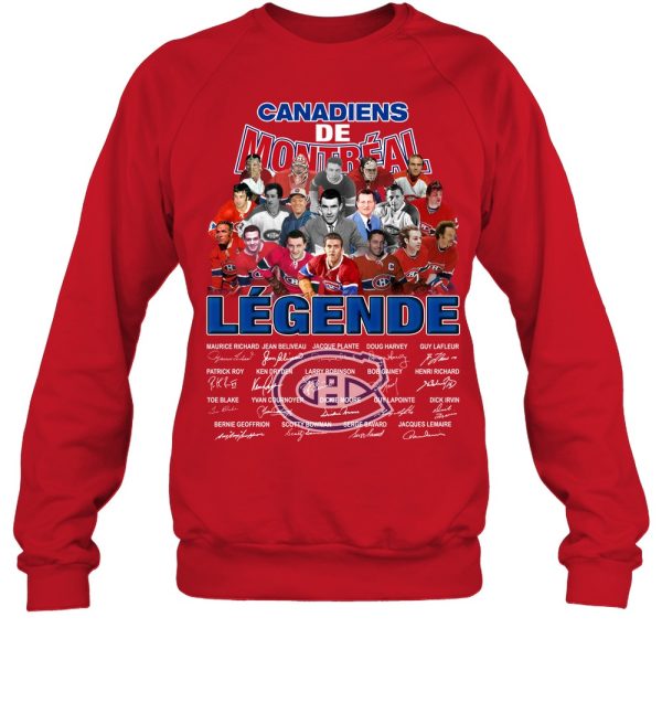 Canadiens De Montreal Legende Thank You For The Memories T-Shirt