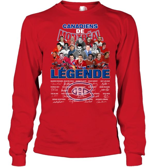 Canadiens De Montreal Legende Thank You For The Memories T-Shirt