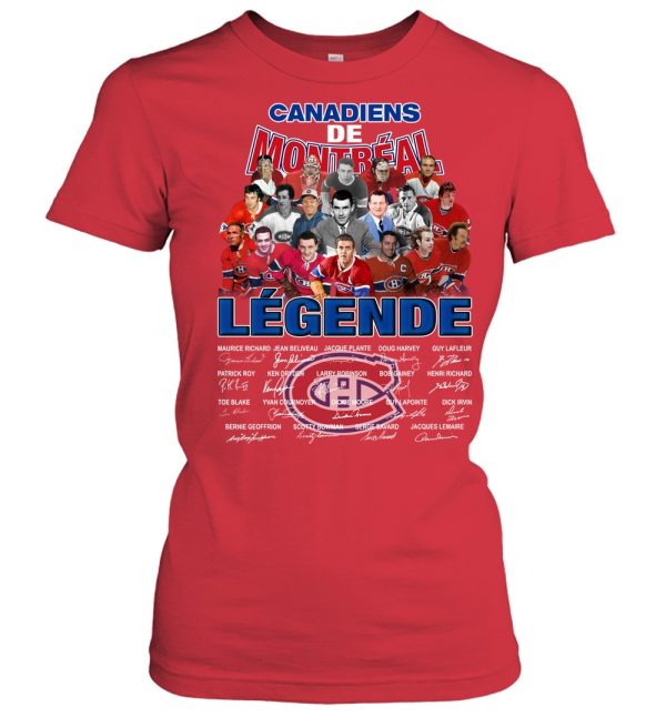 Canadiens De Montreal Legende Thank You For The Memories T-Shirt