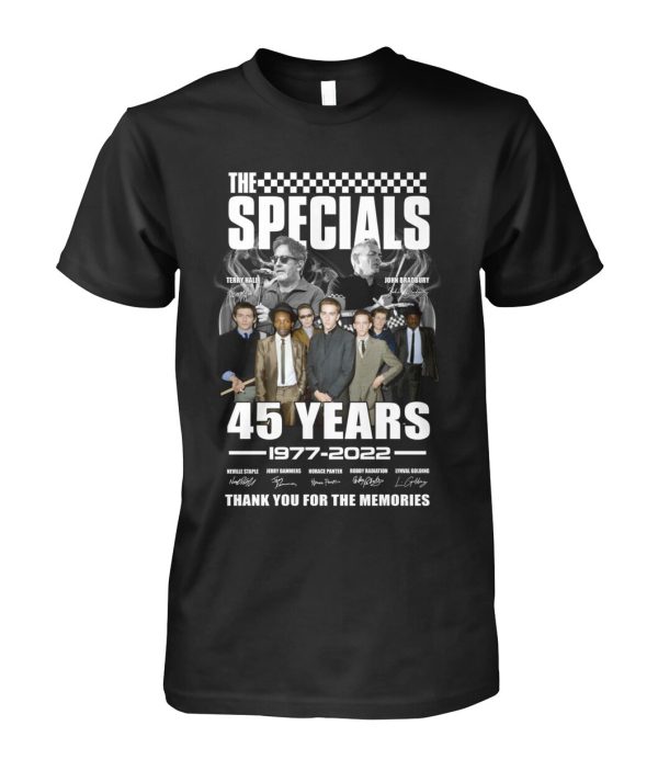 The Specials 45 Years 1977 – 2022 Thank You For The Memories T-Shirt