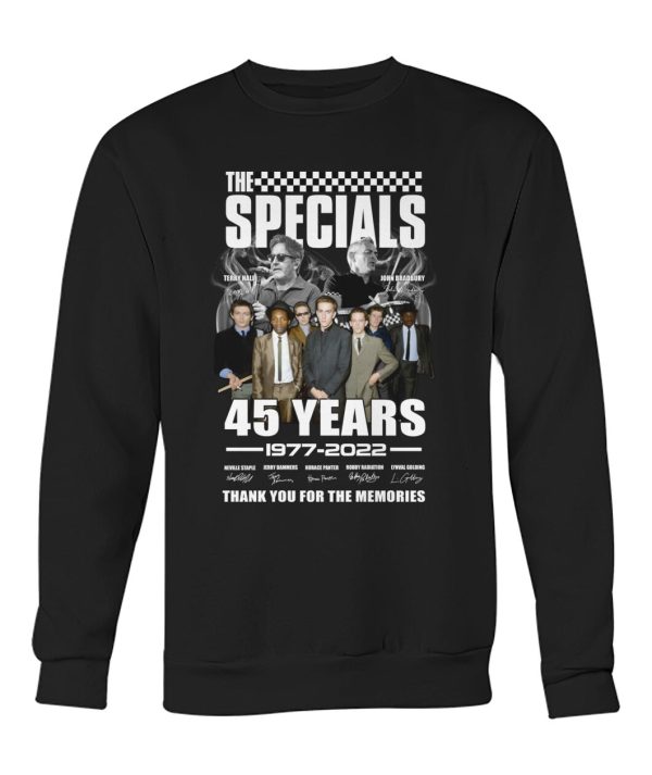 The Specials 45 Years 1977 – 2022 Thank You For The Memories T-Shirt