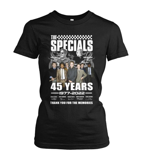 The Specials 45 Years 1977 – 2022 Thank You For The Memories T-Shirt