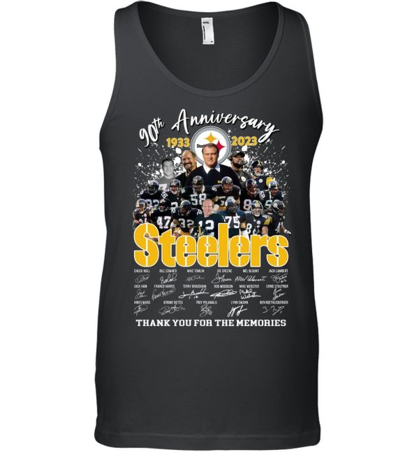 90th Anniversary 1933 – 2023 Steelers Thank You For The Memories T-Shirt