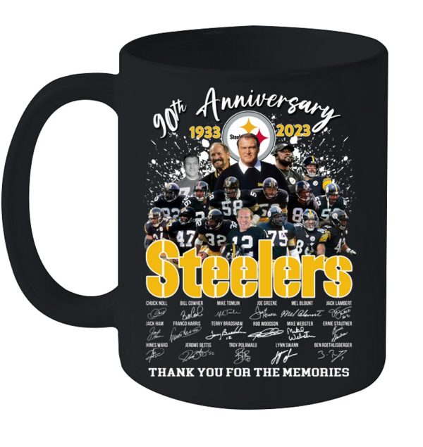 90th Anniversary 1933 – 2023 Steelers Thank You For The Memories T-Shirt