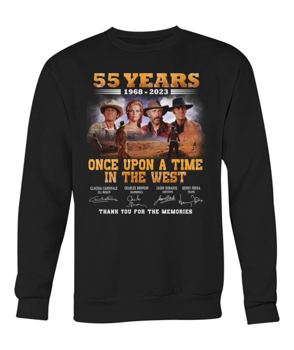 55 Years 1968 – 2023 Once Upon A Time In The West Thank You For The Memories T-Shirt