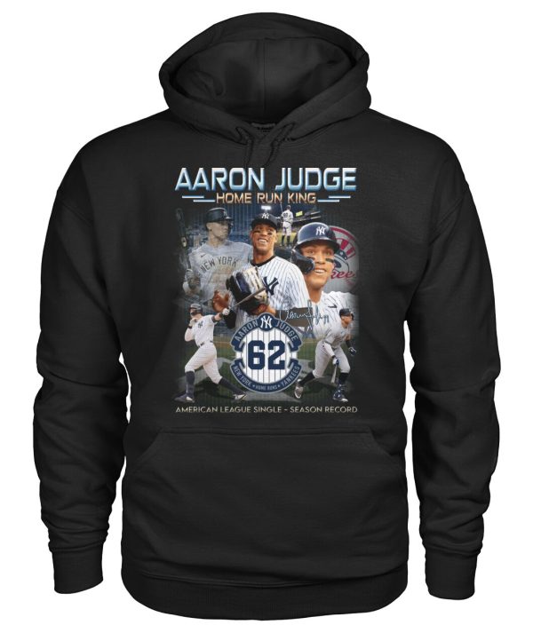 Aaron Judge Home Run King American League Single Season Record T-Shirt