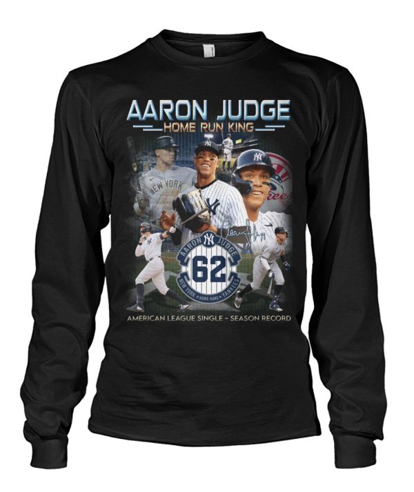 Aaron Judge Home Run King American League Single Season Record T-Shirt