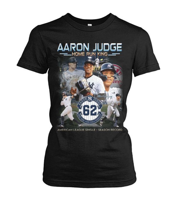 Aaron Judge Home Run King American League Single Season Record T-Shirt