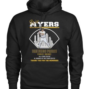 Wil Myers San Diego Padres 2015 – 2022 Thank You For The Memories T-Shirt