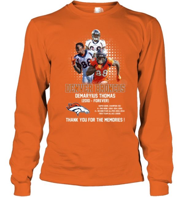 Denver Broncos Demaryius Thomas 2010 – Forever Thank You For The Memories T-Shirt