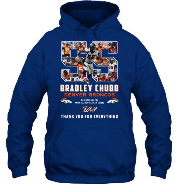 Bradley Chubb Denver Broncos Thank You For Everything T-Shirt