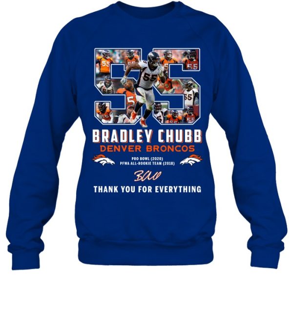 Bradley Chubb Denver Broncos Thank You For Everything T-Shirt