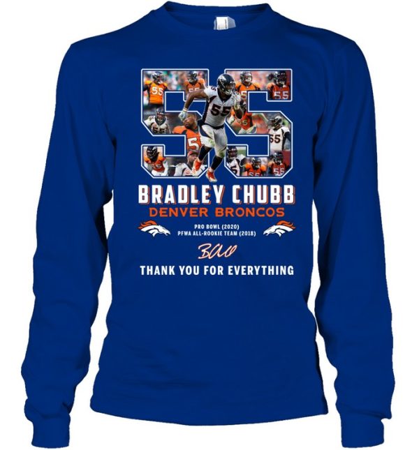 Bradley Chubb Denver Broncos Thank You For Everything T-Shirt