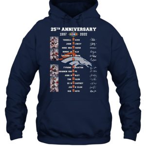 25th Anniversary 1997 – 2022 Denver Broncos T-Shirt