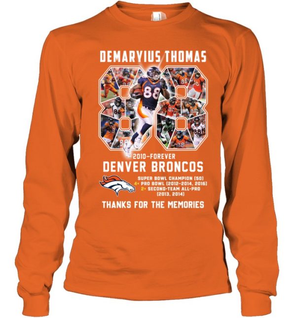 Demaryius Thomas 2010 – Forever Denver Broncos Thanks For The Memories T-Shirt