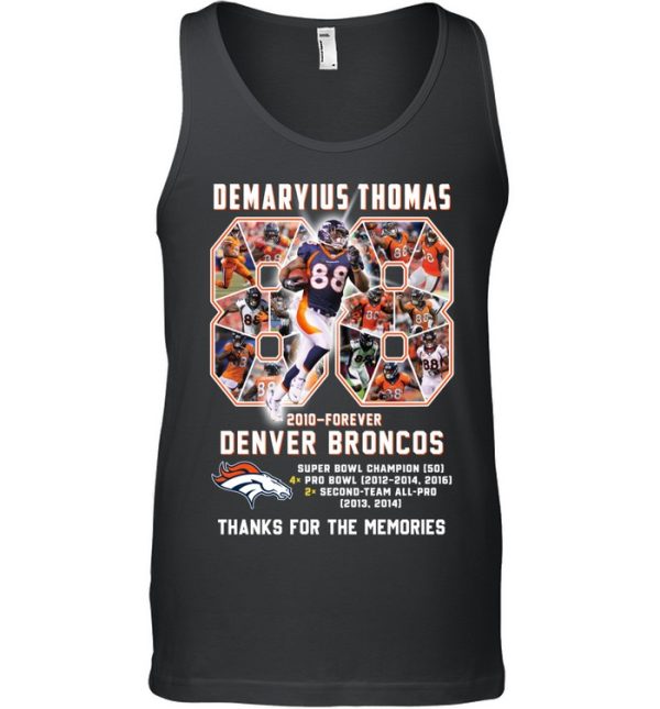 Demaryius Thomas 2010 – Forever Denver Broncos Thanks For The Memories T-Shirt