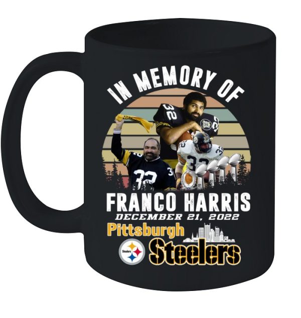 In Memory Of Franco Harris December 21, 2022 Pittsburgh Steelers T-Shirt