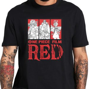 Unique Luffy Uta And Red Haired Shanks One Piece Film Red 2022 T-Shirt