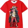 Unique Luffy Uta And Red Haired Shanks One Piece Film Red 2022 T-Shirt