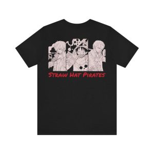 One Piece T-Shirt RED Movie One Piece Straw Hat