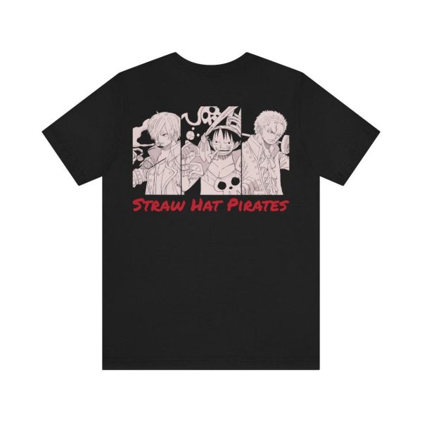 One Piece T-Shirt RED Movie One Piece Straw Hat