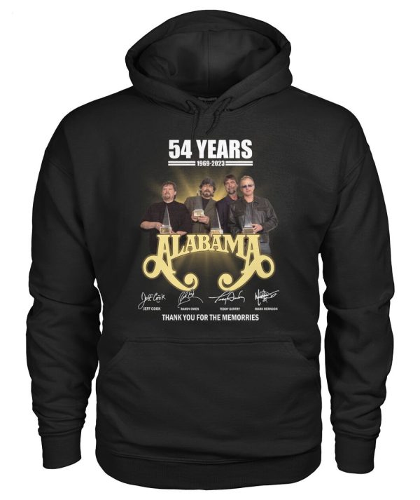 54 Years Alabama Thank You For The Memories T-Shirt