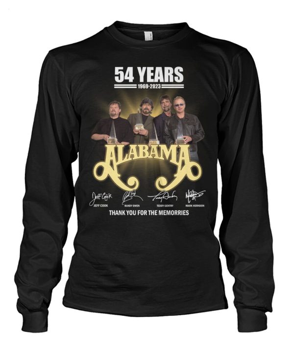 54 Years Alabama Thank You For The Memories T-Shirt
