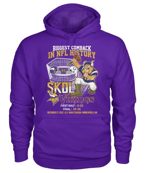 Biggest Comback In NFL History Skol Vkings T-Shirt