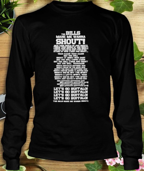 Bills Shout Song Lyrics T-Shirt