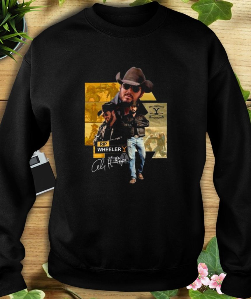 Yellowstone Rip Merch Yellowstone Rip Wheeler Signature T-Shirt - Torunstyle