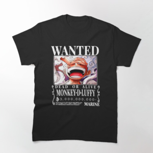 Luffy Wanted Poster Gear 5 Classic T Shirt