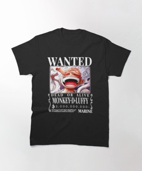 Luffy Wanted Poster Gear 5 Classic T Shirt